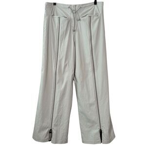 ART Ateliers Rare Toggery Size XL Light Gray Zipper Split Leg Straight Pants